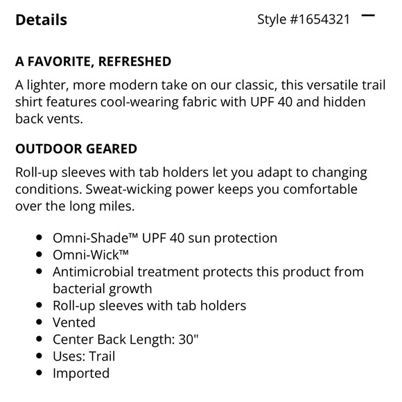 Columbia Black Silver Ridge Lite Trail Shirt 2X Tall - Picture 9 of 9